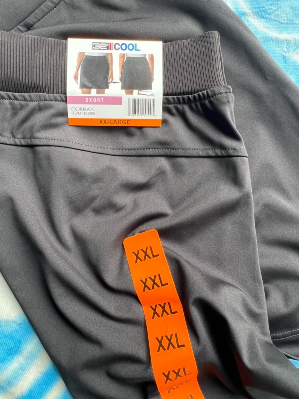 32° Cool Black Active Skort - XX-Large